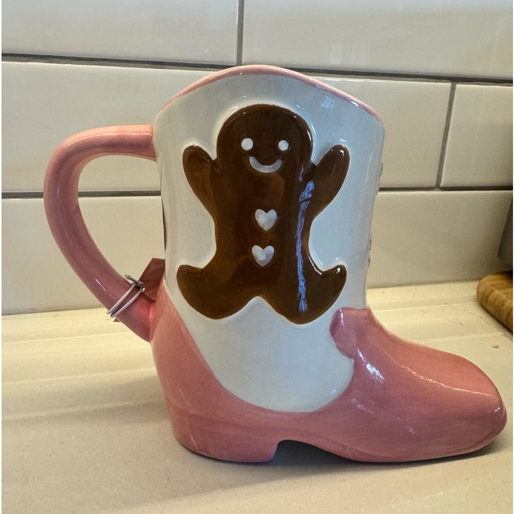 Gingerbread Boot Mug - by Peppermint and Pine